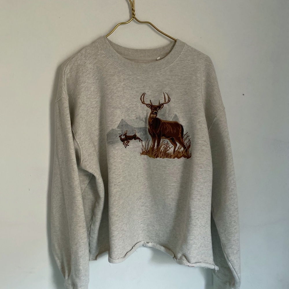 Cropped Heavy Sweatshirt